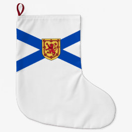 Calcetín Navideño Grande Bandera de Nueva Escocia (provincia canadiense)