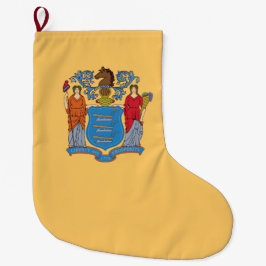 Calcetín Navideño Grande Bandera de Nueva Jersey