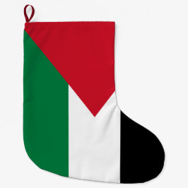 Calcetín Navideño Grande Bandera de Palestina (Palestina)