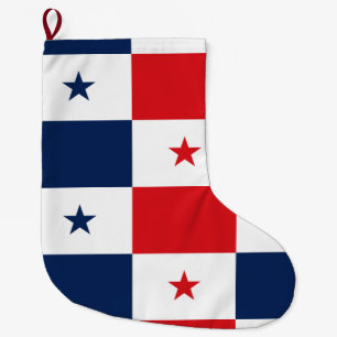Calcetín Navideño Grande Bandera de Panamá