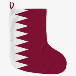 Calcetín Navideño Grande Bandera de Qatar