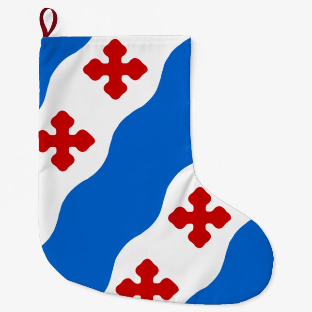 Calcetín Navideño Grande Bandera de Rockville (Maryland City) (Anverso)