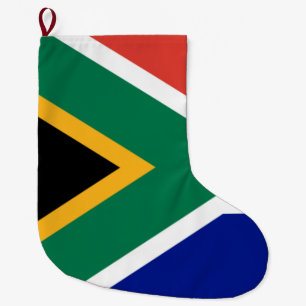 Calcetín Navideño Grande Bandera de Sudáfrica