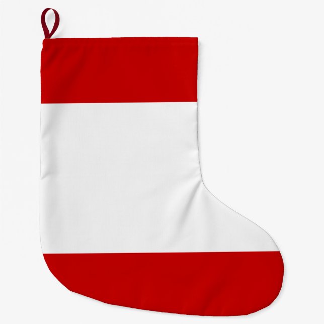 Calcetín Navideño Grande Bandera de Tahití (Anverso)