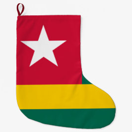 Calcetín Navideño Grande Bandera de Togo