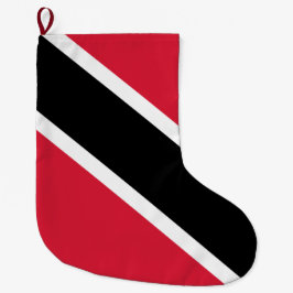 Calcetín Navideño Grande Bandera de Trinidad y Tobago