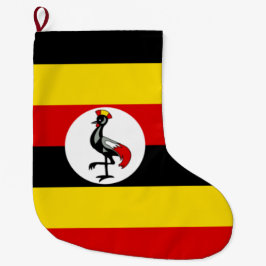 Calcetín Navideño Grande Bandera de Uganda (Uganda)