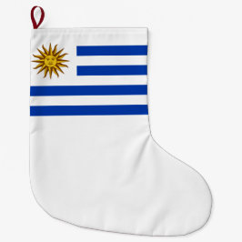 Calcetín Navideño Grande Bandera de Uruguay (Uruguay)