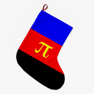 Calcetín Navideño Grande Bandera del Orgullo Poliamoroso