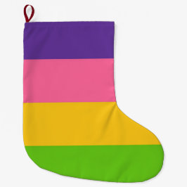 Calcetín Navideño Grande Bandera espáfica (Amor Lesbiano) (LGBT)