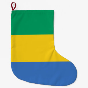 Calcetín Navideño Grande Bandera Gabonesa (Gabón)