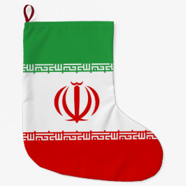 Calcetín Navideño Grande Bandera iraní (Irán) (persa)