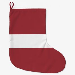 Calcetín Navideño Grande Bandera letona (Letonia)