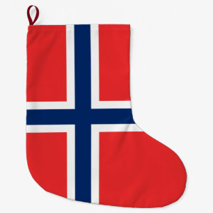 Calcetín Navideño Grande Bandera noruega (Noruega)