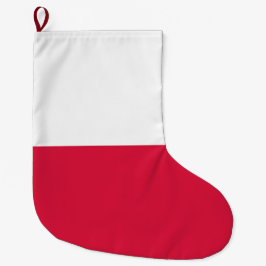 Calcetín Navideño Grande Bandera polaca (Polonia)