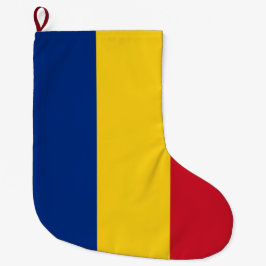 Calcetín Navideño Grande Bandera rumana (Rumania)