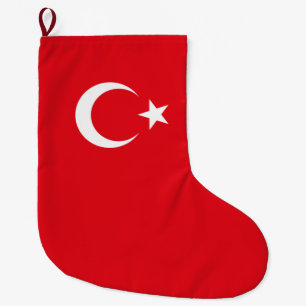 Calcetín Navideño Grande Bandera turca (Turquía)