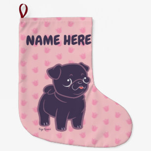 Calcetín Navideño Grande Barro amasado de Kawaii