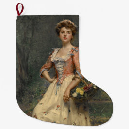 Calcetín Navideño Grande Belleza primavera (por Raimundo de Madrazo y Garre