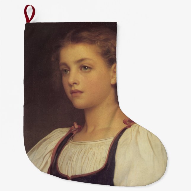 Calcetín Navideño Grande Biondina (de Frederic Leighton) (Anverso)