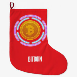 CALCETÍN NAVIDEÑO GRANDE BITCOIN