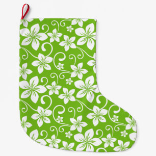 CALCETÍN NAVIDEÑO GRANDE BLUE HAWAII (LIME)
