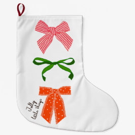 Calcetín Navideño Grande Bow Jolly Little Things Navidad 