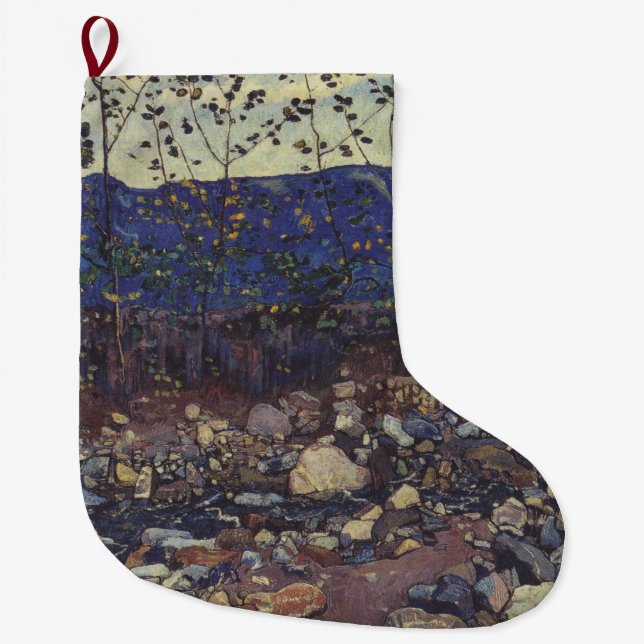 Calcetín Navideño Grande Brook forestal en Leissigen, Suiza (Paisaje) (Anverso)