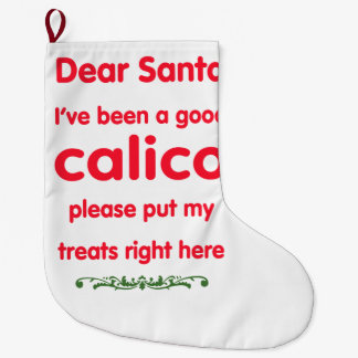 Calcetín Navideño Grande buen calicó