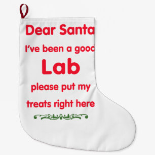 Calcetín Navideño Grande buen laboratorio