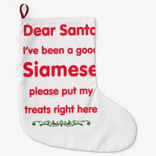 Calcetín Navideño Grande buen siamés