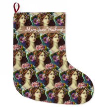 Cabello marrón ondulado joven flores Believer pers