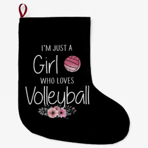 Calcetín Navideño Grande Camisas De Voleibol Para Las Adolescentes Chicas
