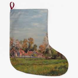 Calcetín Navideño Grande Campo alrededor de Lagny, Francia (Paisaje Rural)