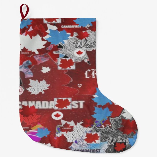 CALCETÍN NAVIDEÑO GRANDE CANADAFIRST (Anverso)