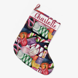 Calcetín Navideño Grande Candyland