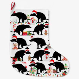 Calcetín Navideño Grande Canine Pooping Dog