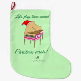 Calcetín Navideño Grande Carols Navidades Harriet Harpsichord