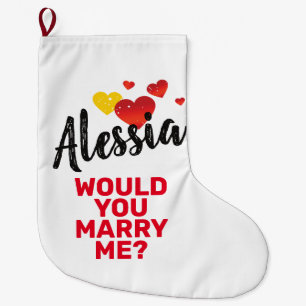 Calcetín Navideño Grande Casar conmigo