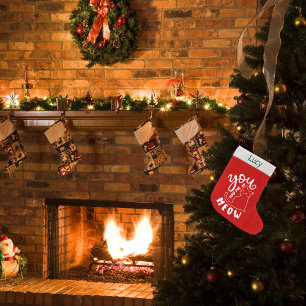 Calcetín Navideño Grande Cat Lover Navidades