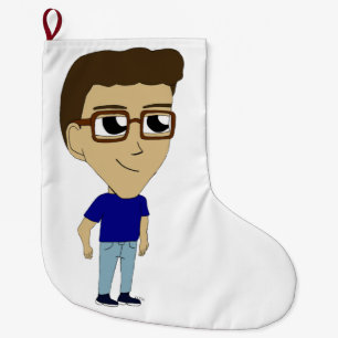 Calcetín Navideño Grande chibi