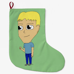 Calcetín Navideño Grande chibi