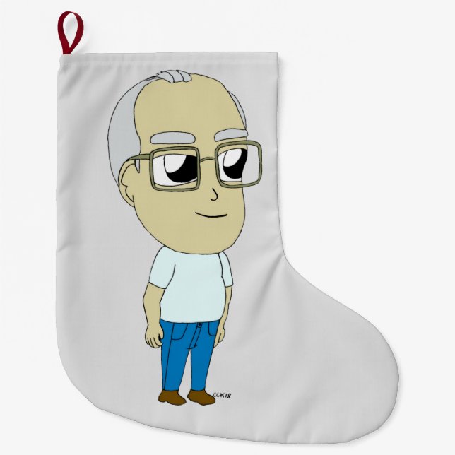 Calcetín Navideño Grande chibi (Anverso)