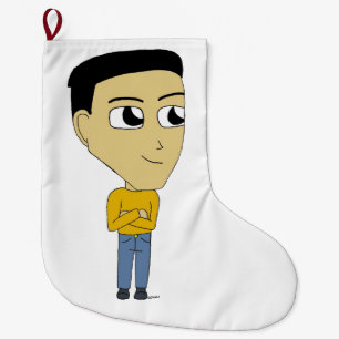 Calcetín Navideño Grande chibi
