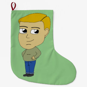 Calcetín Navideño Grande chibi
