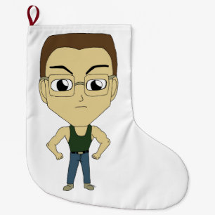 Calcetín Navideño Grande chibi