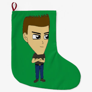 Calcetín Navideño Grande chibi