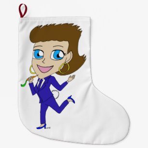 Calcetín Navideño Grande chibi bunny tail