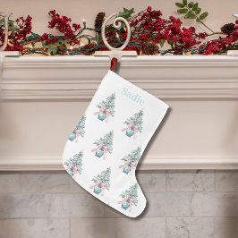 Calcetín Navideño Grande Chinoiserie Driftwood Christmas Tree Pot