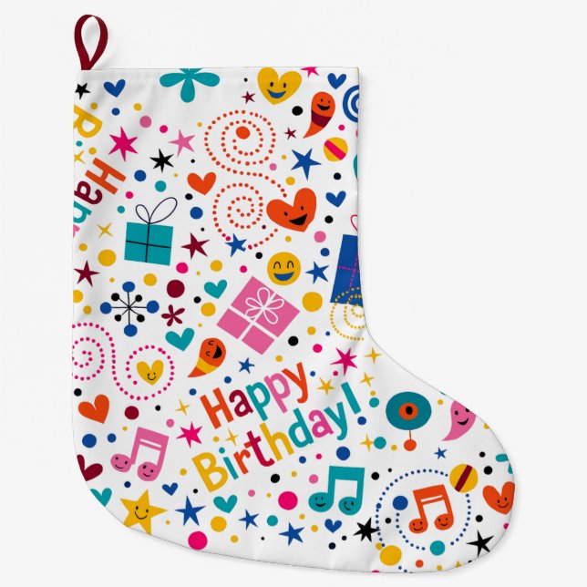 Calcetín Navideño Grande Christmas Stocking (Anverso)